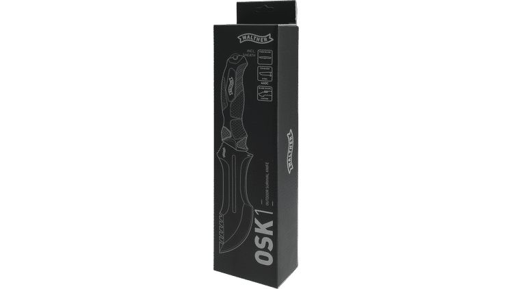 Walther OSK I - Outdoor Survival Knife I Einhandmesser , Stainless Steel,