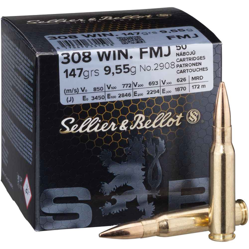 Sellier & Bellot .308Win 147gr FMJ 50 Stk.