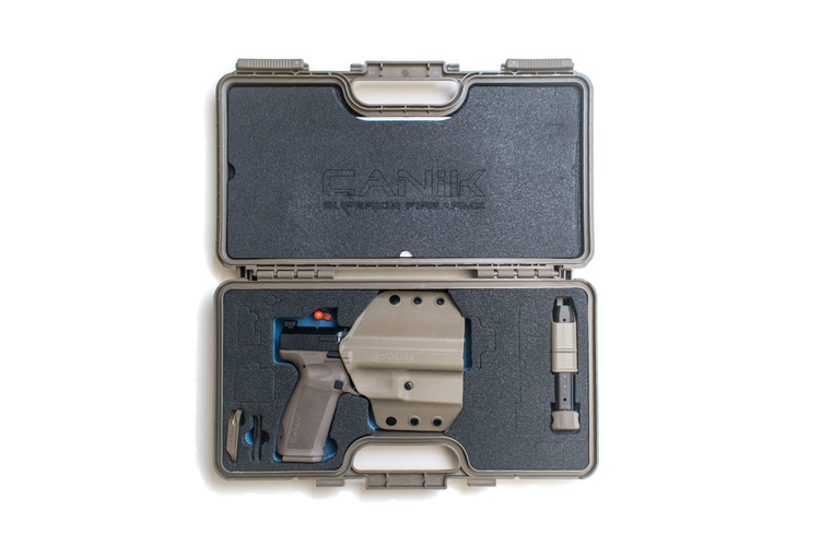 Canik Pistol METE Sft Black 9x19 SAO fiber