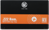 RWS 222 Rem. Match Jagd 3,4g 30 Stk.