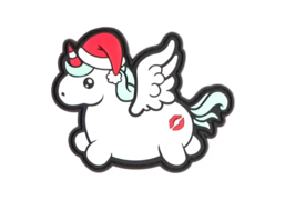 Cristmas Unicorn Rubber Patch