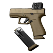 Glock 43X 9x19mm PR MOS 08 FS Combo Aimpoint COA Coyote