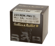 S&B 223Rem.FMJ 56gr 3,6g 100Stk.